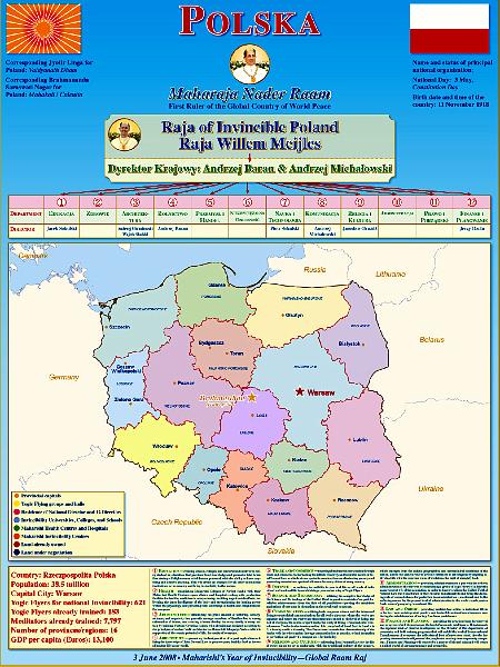 01 Poland MAP.jpg - 17 November 2008Raja Willem described Poland's central location and influence in Europe, sharing its borders with several countries: Germany, the Czech Republic, Slovakia, Ukraine, Belarus, and Lithuania. 'Poland rising means the whole of Europe will benefit,' he said.